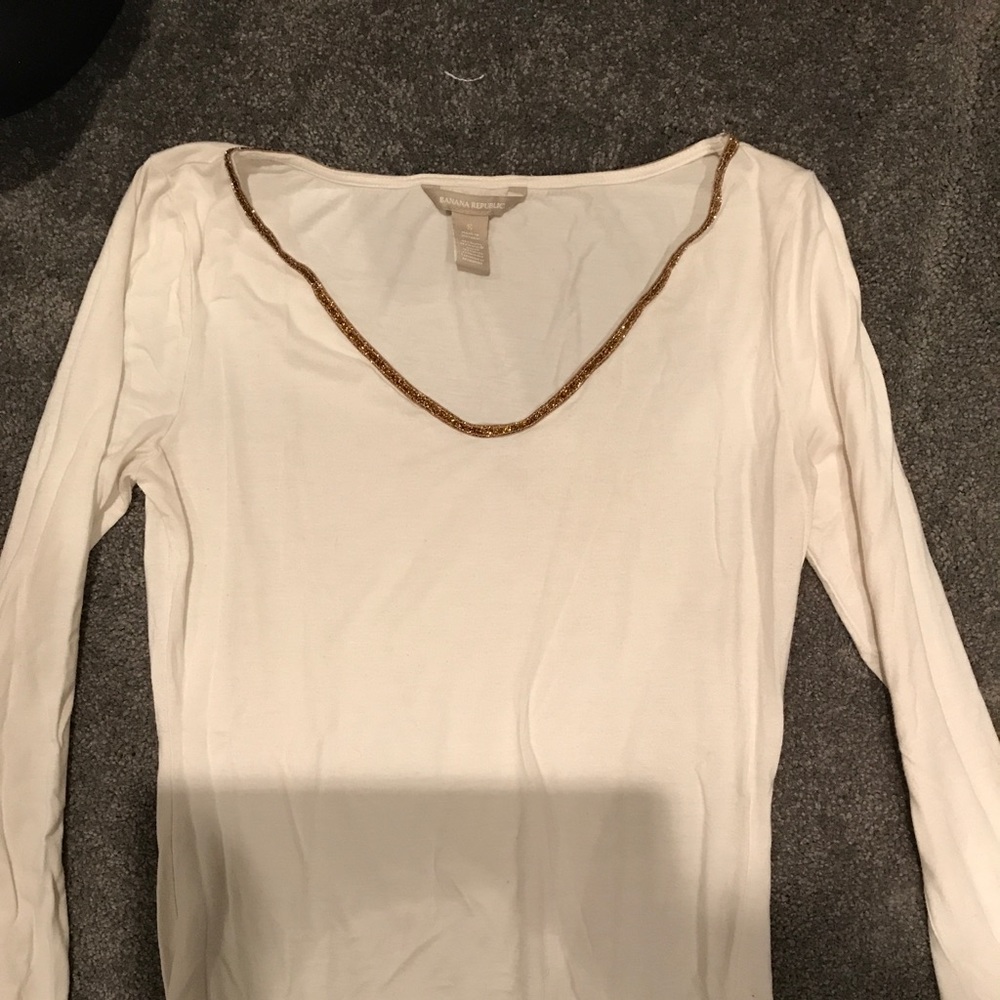 Sparkle neck line top